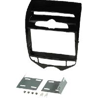 Kit Facade Autoradio FA440B compatible avec Hyundai ix20 JC - noir mat - vehicule avec clim manuelle