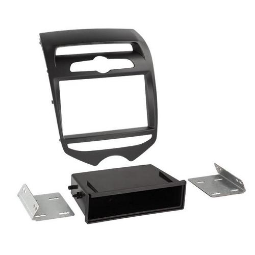 Facade autoradio Hyundai Kit Facade autoradio FA441B compatible avec Hyundai ix20 - Noir mat - climatisation manuelle