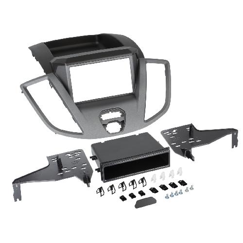 Facade autoradio Ford Kit Facade Autoradio KA508D compatible avec Ford Transit V363 15-19 argent