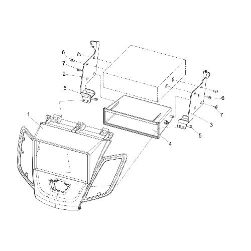 Facade autoradio Ford Kit Facade autoradio KA936 compatible avec Ford Fiesta 08-17 Sans Ecran origine - 1Din + Vp