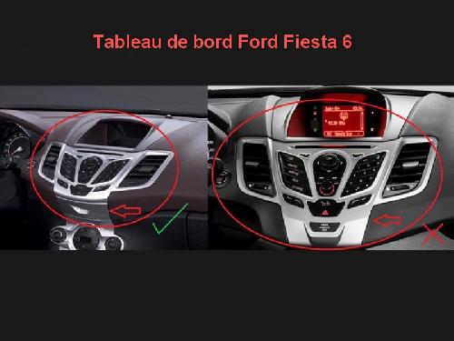 Facade autoradio Ford Kit Facade Autoradio KA947 compatible avec Ford Fiesta 6 Avec ecran afficheur