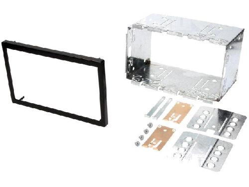 Facade Universelle Kit Facade Autoradio UNI01 compatible avec Citroen Mercedes Peugeot Renault Seat Skoda Suzuki VW Volvo 185x115x103mm