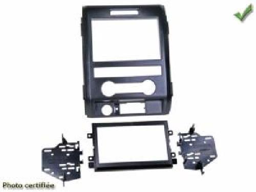 Supports Autoradio de Roger KIT facade compatible avec Ford F150 09-13 Noir
