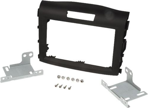 Facade autoradio Honda Kit facade compatible avec Honda CR-V Noir rubber-touch