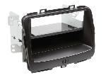 Facade autoradio Kia Kit Facade compatible avec Kia Carens IV Avec vide-poche Noir
