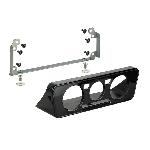 Supports Autoradio de Roger Kit facade compatible avec Seat Mii Skoda Citigo VW Up ap11 Clim manuelle - Brillant