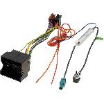 Kit Fiche ISO autoradio compatible avec Opel 04-14 - Adaptateur antenne - voir liste