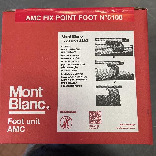 Barres De Toit - Adaptateur Barre De Toit Kit Fixations Point Foot Pour Barres Mont Blanc Amc N5108