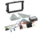 Supports Autoradio de Roger Kit Installation autoradio 2DIN CAN Bus Adaptateur ant. compatible avec VW Seat Skoda ap03 noir