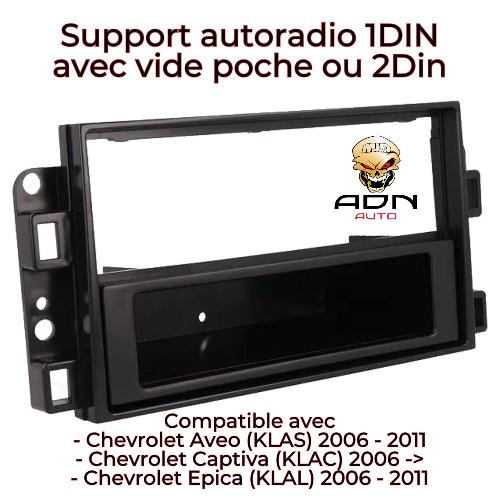 Facade autoradio Chevrolet Kit Installation Autoradio KF203 - ADNAuto - compatible avec Aveo Captiva Epica 2006-2011 - 1Din avec vide poche
