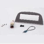 Facade autoradio Renault Kit Installation Autoradio KF217G2 1Din compatible avec Renault Twingo 2012-2014 - Gris - 2 prises blanches