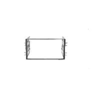 Kit integration 2 DIN compatible avec Kia Sportage 05-08 - Noir