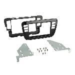 Facade autoradio Seat Kit integration compatible avec Seat Mii Skoda Citigo VW Up ap11 avec Clim manuelle - Noir Brillant
