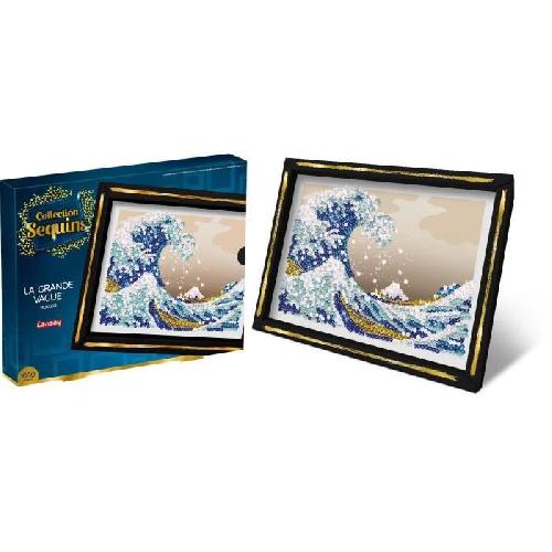 Jeu De Sculpture Kit loisir créatif - LANSAY - Collection Sequins - La Grande Vague - Hokusai - Des 14 ans