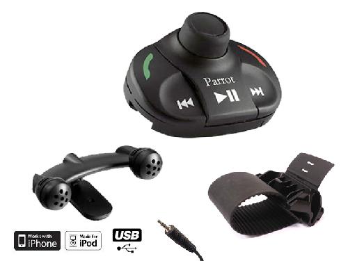 Kit Mains Libres - Kit Voiture Bluetooth Telephone Kit mains-libres PARROT MKI9000 TELECOMMANDE SANS ECRAN USBIPHONEJACK 2TEL VOCAL