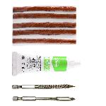 Kit Reparation Pneu - Outil Reparation Pneu Kit Meches Perceuse Pneus Slime -5 Meches + 2 Forets + Plug Bond-