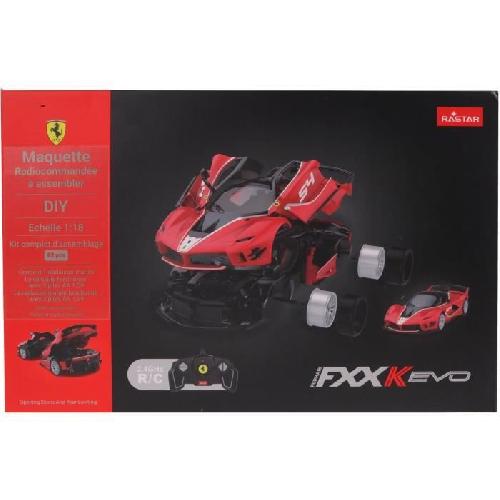 Vehicule - Engin Terrestre  A Construire Kit Montage Ferrari FXX K Evo - TURBO CHALLENGE - Voiture Télécommandée - Rouge - 1/18