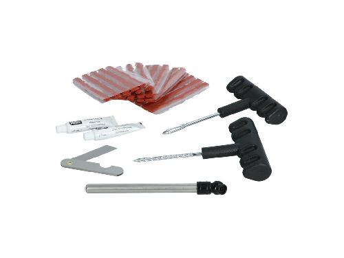 Kit Reparation Pneu - Outil Reparation Pneu Kit Professionnel De Reparation De Pneus A Meche Avec Outils -31 Pcs-