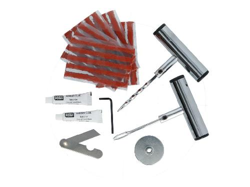 Kit Reparation Pneu - Outil Reparation Pneu Kit Professionnel De Reparation De Pneus A Meche Avec Outils -32 Pcs-
