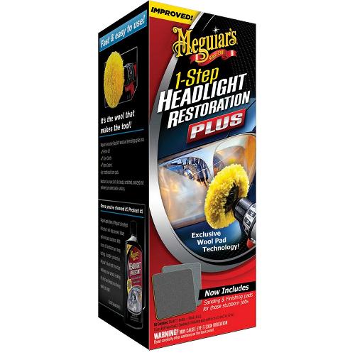 Efface Rayure - Renovateur Kit renovation Meguiars G1900 pour phares et optiques x4