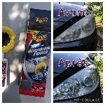 Efface Rayure - Renovateur Kit renovation Meguiars G1900 pour phares et optiques x4