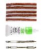 Kit Reparation Pneu - Outil Reparation Pneu Kit Meches Perceuse Pneus Slime -5 Meches + 2 Forets + Plug Bond-