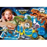 Experience Scientifique - Experience Physique-chimie Kit scientifique - LISCIANI - Crazy Science - Requins & dinosaures - Slime et oeufs a creuser - Prédateurs fascinants