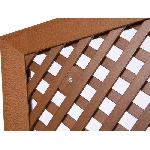 Treille - Treillis Kit séparateur carré en plastique résine marron - CATRAL - Matériaux écologiques