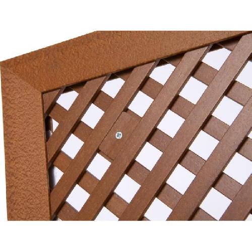 Treille - Treillis Kit séparateur carré en plastique résine marron - CATRAL - Matériaux écologiques