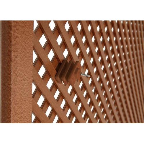 Treille - Treillis Kit séparateur carré en plastique résine marron - CATRAL - Matériaux écologiques