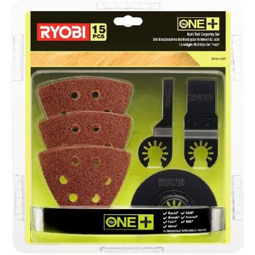 Accessoire - Consommable Machine Outil Kit spécial bois 15 pieces RYOBI multitool OnePlus RAK15MT