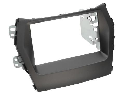 Supports Autoradio de Roger Kit Suppoirt compatible avec Hyundai Santa Fe DM ap12 sans navigation origine Noir