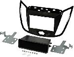 Supports Autoradio de Roger Kit support 2Din compatible avec Ford C-MAX ap10 Ford Kuga ap13 - Avec vide poche - Noir brillant