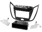 Supports Autoradio de Roger Kit support 2Din compatible avec Ford C-Max-DXA ap10 Ford Kuga-DM2 Facelift ap13 - Noir mat
