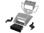 Supports Autoradio de Roger Kit support 2Din compatible avec Ford Fiesta ap09 Avec ecran - vide poche - Argent