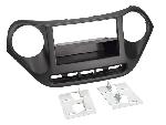 Supports Autoradio de Roger Kit support 2Din compatible avec Hyundai i10 ap13 avec vide-poche - Noir