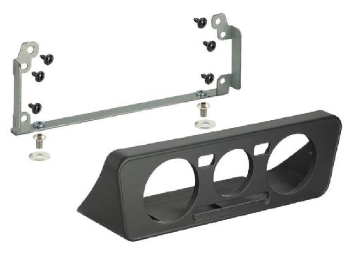 Supports Autoradio de Roger Kit Support autoradio 2DIN 381320-36-1 compatible avec Seat Mii Skoda Citigo VW Up ap11 - Noir vide poche Clim manuelle