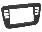 Supports Autoradio de Roger Kit Support autoradio 2DIN 381320-36-1 compatible avec Seat Mii Skoda Citigo VW Up ap11 - Noir vide poche Clim manuelle