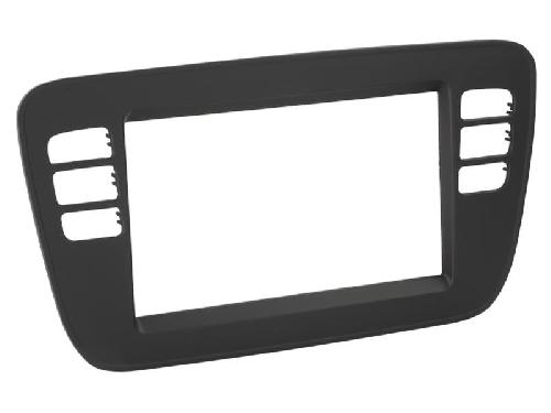Supports Autoradio de Roger Kit Support autoradio 2DIN 381320-36-1 compatible avec Seat Mii Skoda Citigo VW Up ap11 - Noir vide poche Clim manuelle