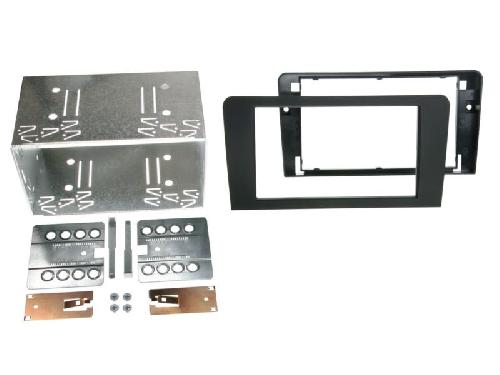 Facade autoradio Audi Kit Support Autoradio 2DIN compatible avec Audi A3 8P 03-12 Rubber touch
