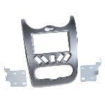 Kit Support Autoradio 2Din compatible avec Dacia Duster Sandero Logan 08-12 Gris Fonce