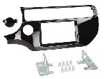 Supports Autoradio de Roger Kit Support Autoradio 2Din compatible avec Kia Rio ap15 Noir brillant