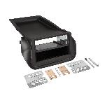 Kit support autoradio 2Din compatible avec Nemo Fiorino Bipper 08-21 - Avec vide poche - Noir