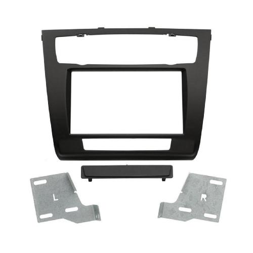 Supports Autoradio de Roger Kit Support Autoradio compatible avec BMW Serie 1 07-13 - Clim auto sans nav sans I-Drive