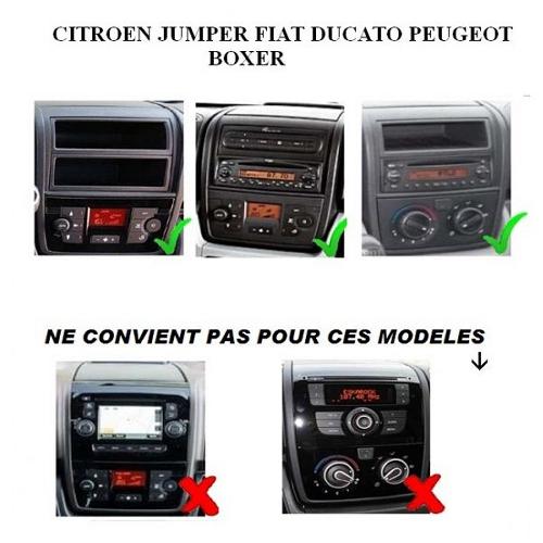 Supports Autoradio de Roger Kit Support Autoradio compatible avec Boxer Ducato Jumper 06-21