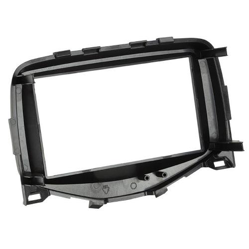Supports Autoradio de Roger Kit support Autoradio compatible avec Citroen C1 Peugeot 108 Toyota Aygo -Noir brillant