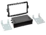 Supports Autoradio de Roger Kit Support Autoradio compatible avec Dacia Opel Renault Noir Brillant Vide poche