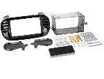 Supports Autoradio de Roger Kit Support Autoradio compatible avec Fiat 500 et 500C Noir brillant