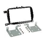 Supports Autoradio de Roger Kit support Autoradio compatible avec Fiat 500 - Noir brillant