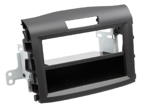 Supports Autoradio de Roger Kit Support autoradio compatible avec Honda CR-V ap12 Avec vide poche Noir